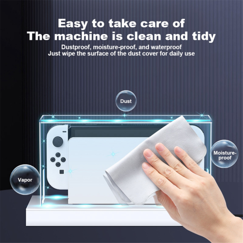 Base Clear Dust Cover for Switch Protective Sleeve Case Acrylic Display Box Shell Console(B) 2