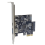 PCI-E 1X to USB3.2 GEN1 USB-A+Type-C+TYPE-E Front Adapter Card PCIe Type-C Type-E 5Gbps Expansion 6