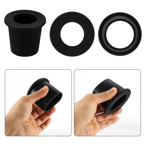 2pcs Umbrella Table Ring Hole, Silicone Cone Wedge Plug Sleeve Patio Adapter Hole Insert 2