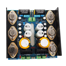 2Pcs 1969 Gold Seal Sinking-Gold 20W&20W Class A Power HiFi Amplifier Finished Board with Heatsink,1969