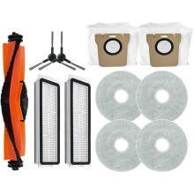 For M30 (D102) Robot Vacuum Cleaner Accessories Roller Brush Dust Bag Filter Mop Cloth Spare Parts