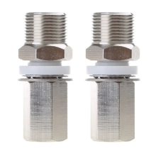 2Pcs S216 3/8-24 to SO239 Antenna Mount Adapter SO-239 Threaded for CB Ham Radio