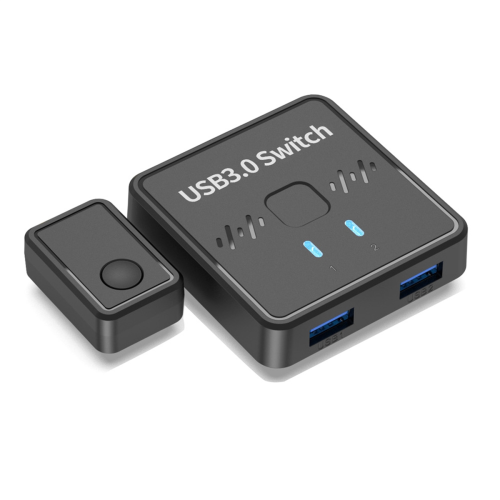 USB 3.0 Printer Sharer Switch 2 in 1 Out Computers Share Udisk Mouse Keyboard Hard Disk External Controller