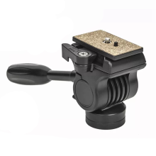 Video Camera Head Hydraulic Professional Damping Quick Release Plate Overhead Horizontal Vertical Tripod