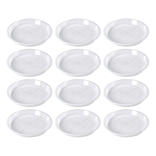 30 Pack Plant Suacer 14cm Drip Trays for Pots Clear Pot Water-Repellent Saucers Gardens