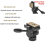 Video Camera Head Hydraulic Professional Damping Quick Release Plate Overhead Horizontal Vertical Tripod 3