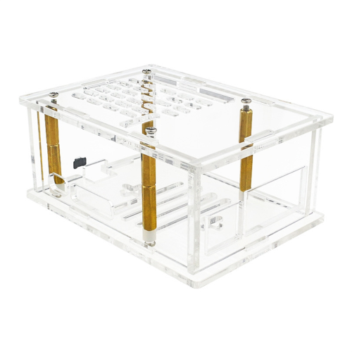 For 5 Acrylic Case Adaptation PCIe to M.2 Adapter Board - Transparent Protective Shell