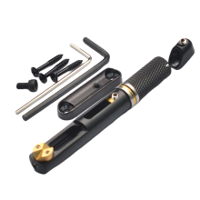Saddle Headless Electric Guitar Bridge Tailpiece with Wrench for Black