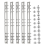 B5 9-Hole Ring Binder Mechanisms, 4 Set Spine Replacement for Planners,2cm, Silver 2