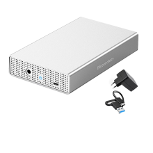 Sas Hard Drive Enclosure Usb C to 2.5/3.5 Inch SAS/ Support Max 20gb Disk External Hdd Case EU Plug