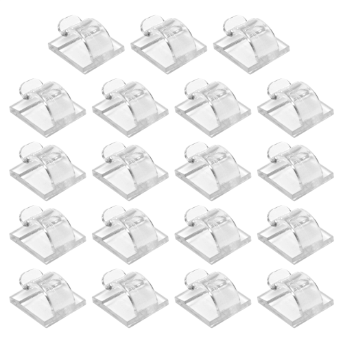 Hooks for Outdoor String Lights Clips 15 Pack Clear Light Hook with Waterproof Adhesive Backing