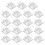 Hooks for Outdoor String Lights Clips 15 Pack Clear Light Hook with Waterproof Adhesive Backing 8