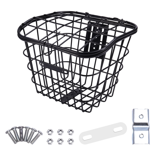 Iron Wire Basket Bike Front Organizing Storage Holder Handlebar Riding Accessory 2
