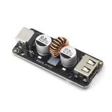 45W 12V/24V DC to USB Type C PD & A QC3.0 Fast Charge Step-Down Buck Power Adapter IP6518