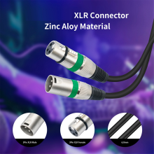 10PCS DMX512 XLR Cable Male to Female Audio 3 Pin for Microphone Mixer Amplifier 1.5m