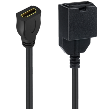 1.5M 4K -Compatible 1.4 Type-E Female to Type A Video Audio Cable for Car and Transmission B