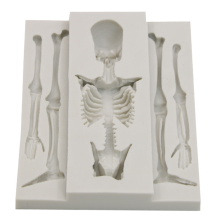 Skull Skeleton Chocolate Silicone Molds 3D Bone Mold for Candy Cookie Making DIY Bakning