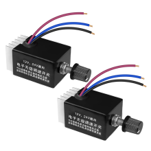 2pcs 12V/24V DC Motor Speed Controller Universal,Knob Screw Electronic Stepless Regulator Switch