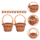 Mini Woven Baskets Miniature Flower Small Easter Candy Gift 6