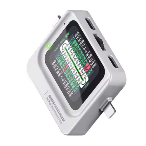 TNS360 Mobile Phone Tail Plug Comprehensive Detector 30V-5A Automatic Scanning Detection for IOS TEYE-C 2
