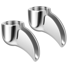 2Pcs Single Portafilter Spout,Coffee Machine Spout,Drain Diverter Nozzle,for 58mm Espresso B