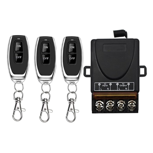 AC 220V 30A 1CH 433MHz Wireless Remote Control Switch Relay Receiver + on/Off Transmitter 1