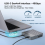 4 Bay USB4.0 40Gbps M.2 NVMe SSD Enclosure Compatible to Type-C 4.0 32TB Solid State Drive Case EU Plug 6