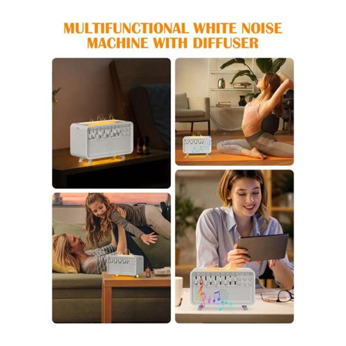 Bluetooth Speaker White Noise Machine Diffuser Air Aroma Humidifier with 8 Group Nature Sound EU Plug 1
