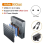 4 Bay USB4.0 40Gbps M.2 NVMe SSD Enclosure Compatible to Type-C 4.0 32TB Solid State Drive Case EU Plug 3