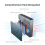 4 Bay USB4.0 40Gbps M.2 NVMe SSD Enclosure Compatible to Type-C 4.0 32TB Solid State Drive Case EU Plug 7