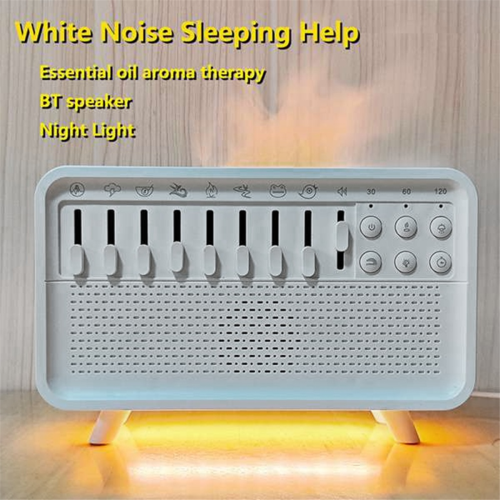 Bluetooth Speaker White Noise Machine Diffuser Air Aroma Humidifier with 8 Group Nature Sound EU Plug 2