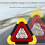 Emergency Triangular Warning Light Safety Breakdown Lamp Portable Solar for Camping Working 4