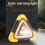 Emergency Triangular Warning Light Safety Breakdown Lamp Portable Solar for Camping Working 7