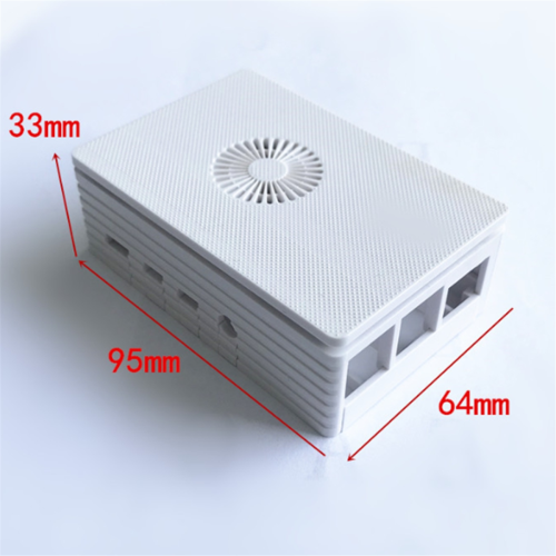 Heat Dissipation ABS Case Motherboard Fan Box White Shell Plastic Bracket Cooling for 4 2