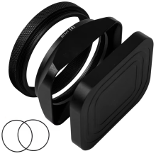 Metal Lens Hood Shade Protector for X100V/X100VI/X100F/X100S Replaces Camera Len 49mm UV Filter