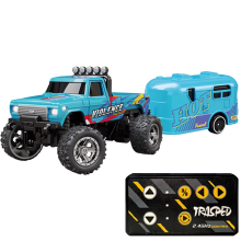 Mini RC 1:64 Scale Off-Road Climbing Car 2.4Ghz Remote Control Children Toy Gift Blue