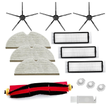 For S6 Pure E4 S4 Max MaxV S5 E2 E3 E5 E20 E25 E35 Main Side Brush Filter Mop Cloth Set