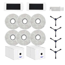 For T30 Pro Omni Robot Vacuum Cleaner Filters Cloths Side Brushes Dust Bags Cleaning Brush Accessory Set