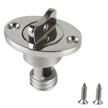 Stainless Steel Garboard Drain Plug Screw Type Transom Bung for Boat Replacement Accessories