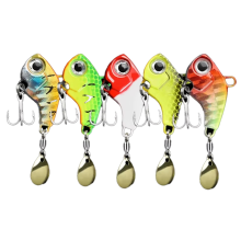5-Piece Metal VIB Fishing Lure Kit,Sinking Spinner Spoon, Artificial Bait Jigs for Freshwater and Saltwater Use