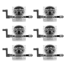 6 Set of Technic Trans-Clear Assembly Kits Compatible with Gear Motor Reducer