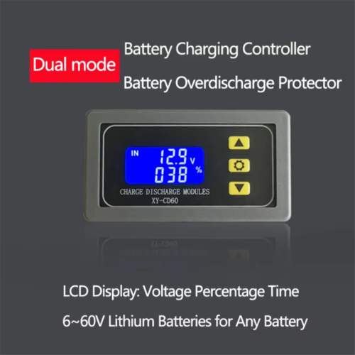 XY-CD60 Solar Battery Charger Controller Module Powered Off DC Voltage Protection Undervoltage and Depletion Protector 2