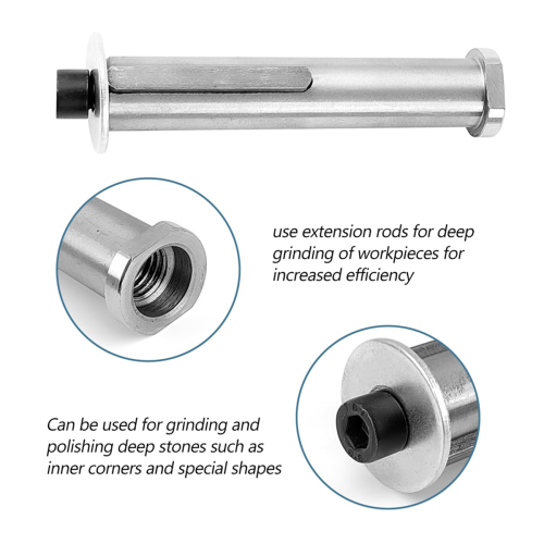 M14 Thread Satin Roller Attachment Extension for Angle Grinder Adapter Grinders Cutting Disc 2