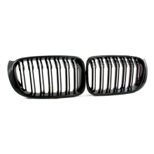 Front Kidney Grill for X3 F25 2015-2017 X4 F26 2015-2018 Double Slats Gloss Black 51117338571 51117338572