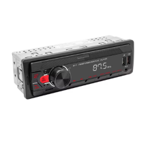 Universal Multimedia Player for Car, 1 Din MP3 Car Radio, Audio Stereo, Bluetooth, Automotive, Colorful Buttons,