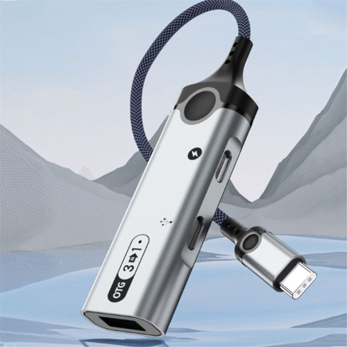 OTG Adapter 3in1 Type-C Android Charging External U Disk Card Reader USB Converter PD 60W Docking Station 2