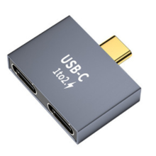 C Male to Double TYPE-C Female Splitter Converter Adapter Extension Connector for USB Charger Power Bank Laptop
