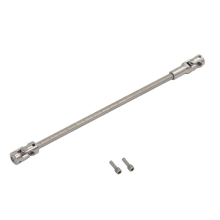 RC Car Upgrade Stainless Steel Universal Joint Drive Shaft Kit for 1/10 LCG Crawler Type Accessories Silver