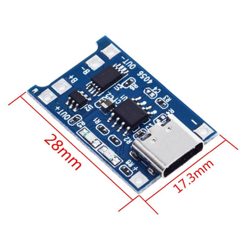 40PCS Type-C USB Lithium Charger Module Charging Pad 5V 1A 18650 Dual Function Ion Protection 2