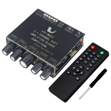 2x60W+150W Subwoofer Bluetooth 5.3 Power Amplifier Board USB Sound Card 2.1 Channel Audio Equalizer Class D Amp Module A